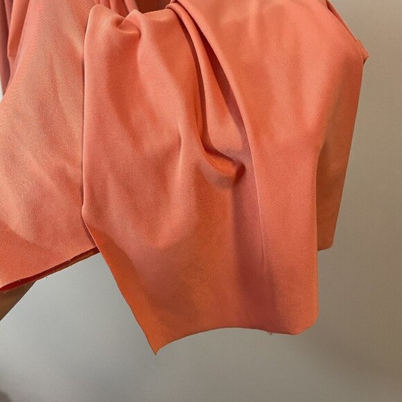 Henkaa Sakura Convertible Midi Dress One Size Peach Pink Coral Multi-way EUC - Picture 5 of 9
